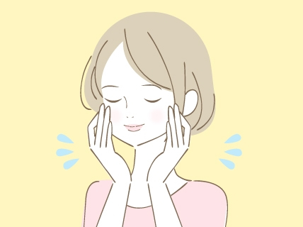 洗顔後の保湿ケアに